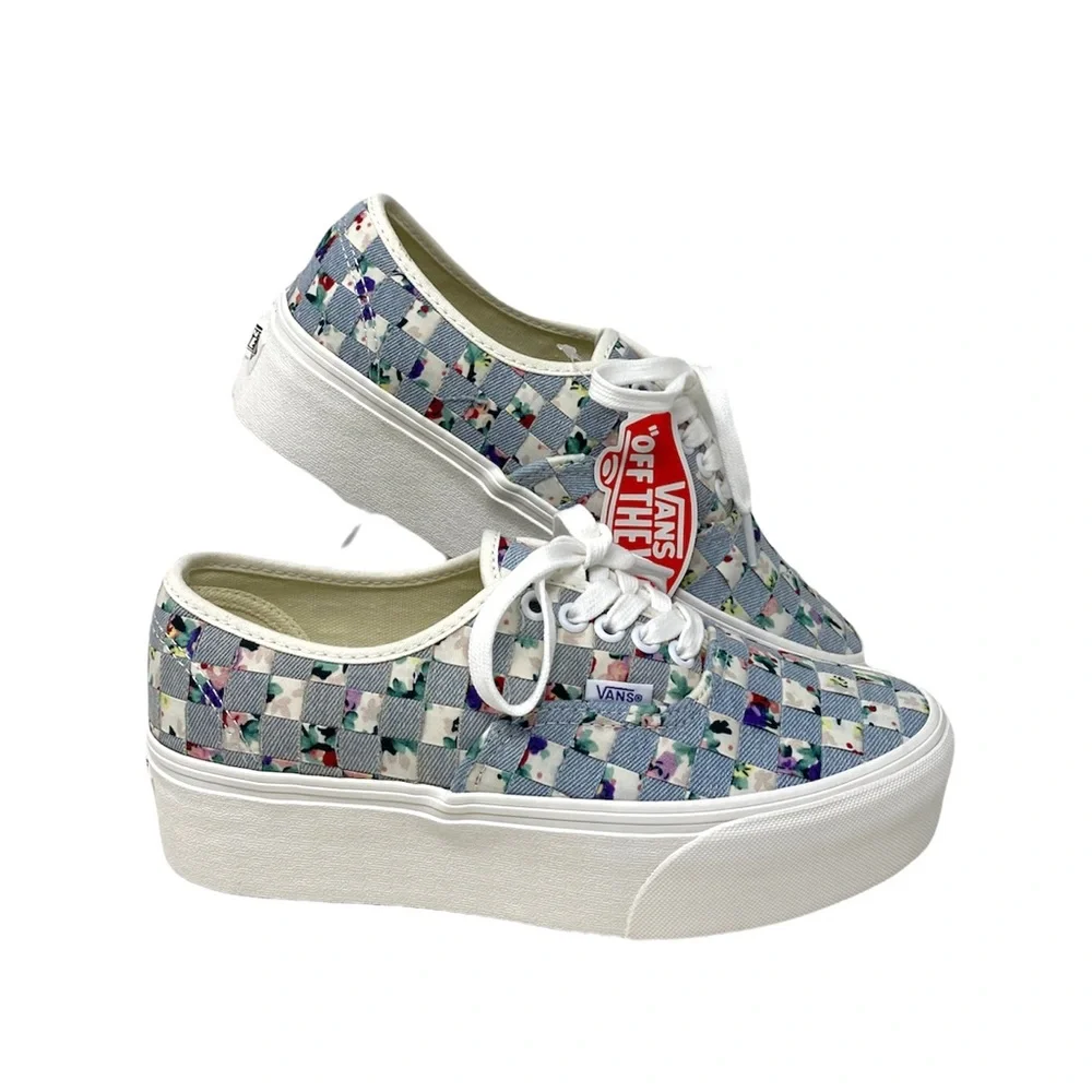 💖MEGA SALE💖VANS Authentic Stacker Woven Floral Women’s Platform VN0A5KXXAZA